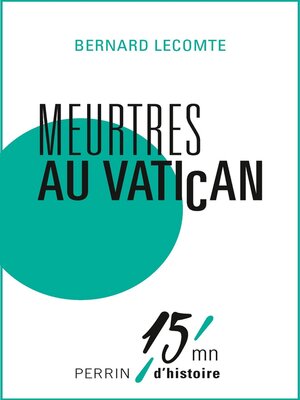cover image of Meurtres au Vatican
